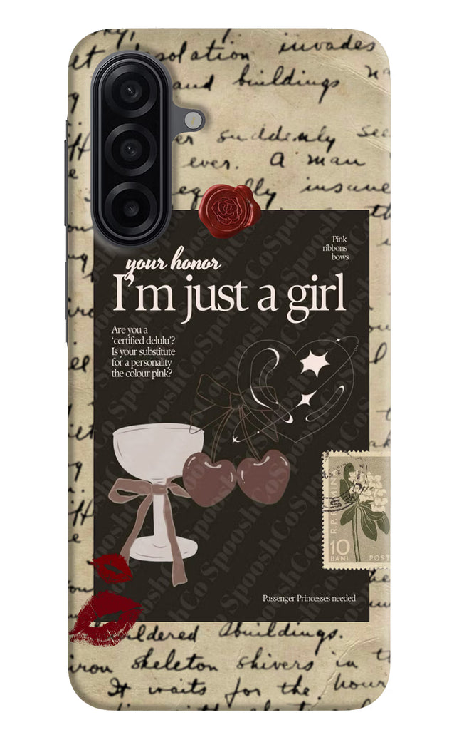I am just a girl Samsung A17 5G Hard Case Back Cover by Casekaro