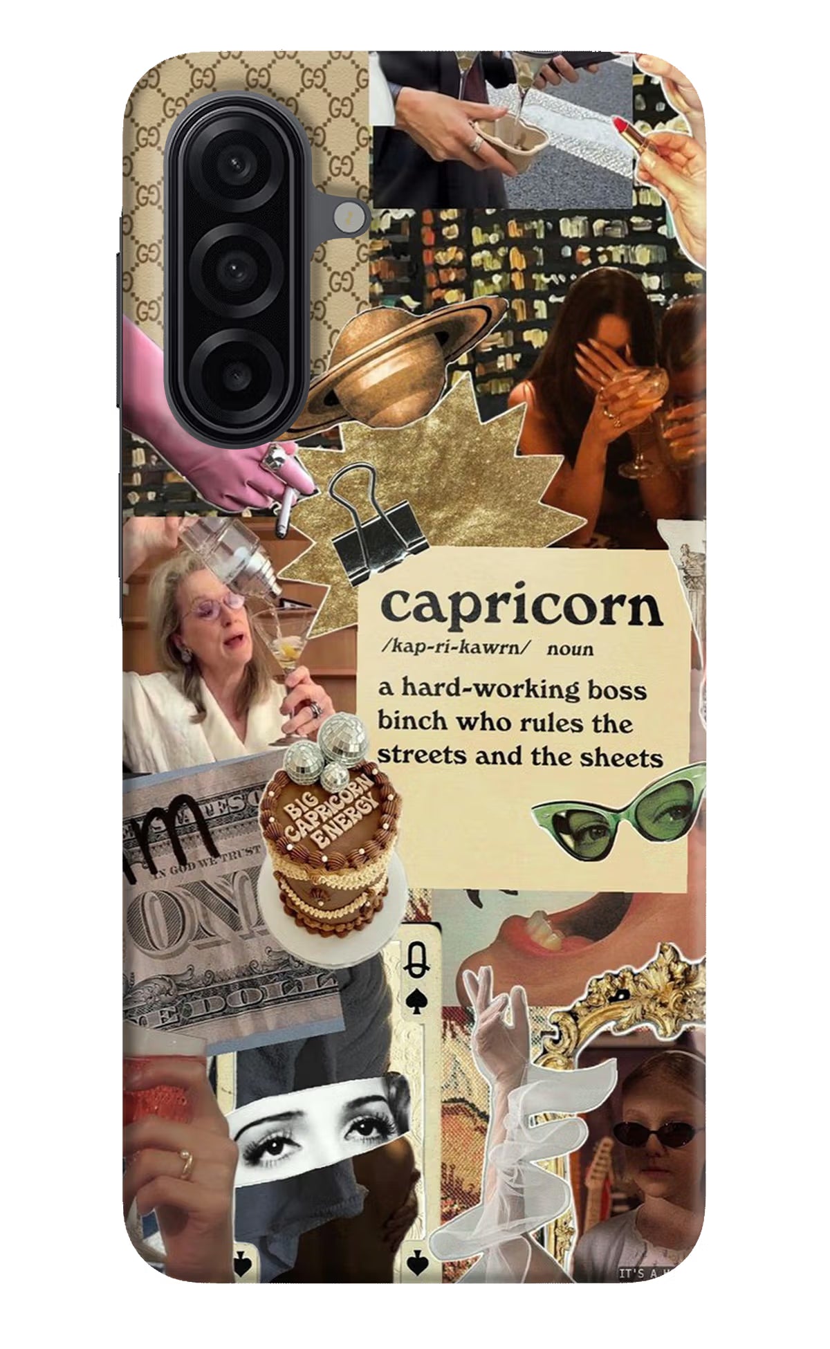 Capricorn Zodiac Samsung A17 5G Hard Case Back Cover by Casekaro