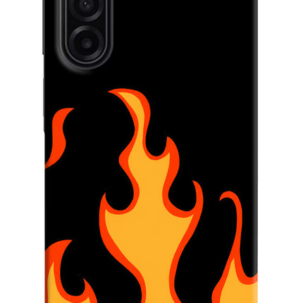 Fired Up – Black Samsung A17 5G Hard Case Back Cover by Casekaro