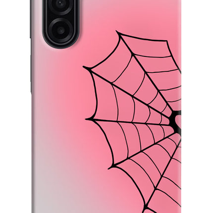 Pink Web Samsung A17 5G Hard Case Back Cover by Casekaro