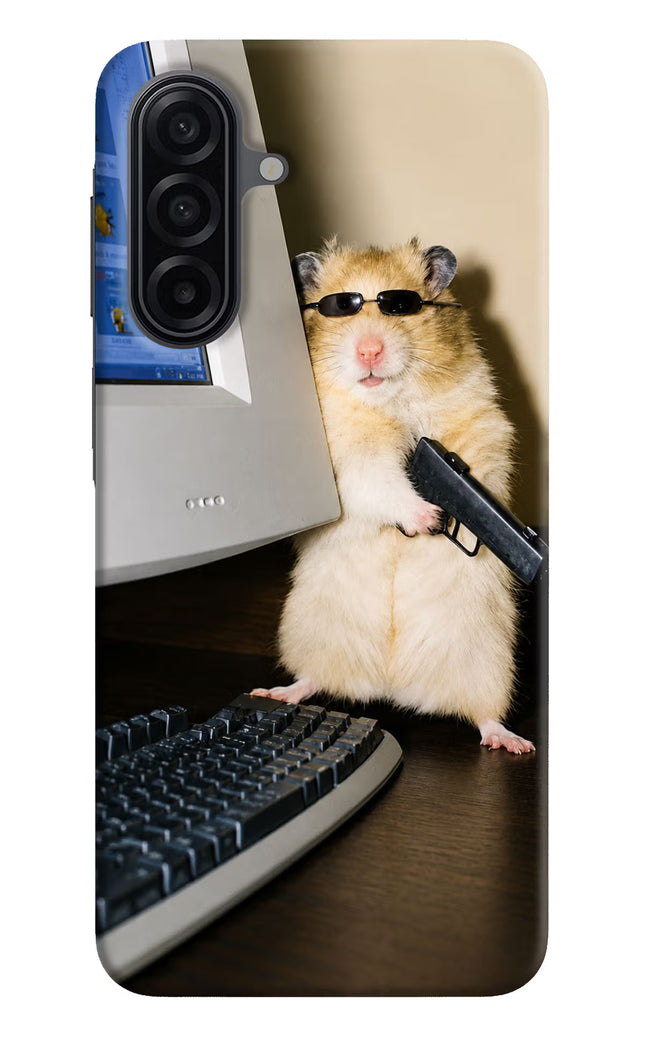 Hacker Hamster Samsung A17 5G Hard Case Back Cover by Casekaro
