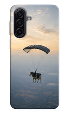 Skydiving Cow Samsung A17 5G Hard Case Back Cover by Casekaro