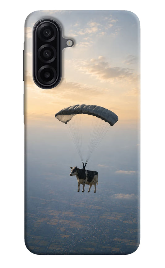 Skydiving Cow Samsung A17 5G Hard Case Back Cover by Casekaro