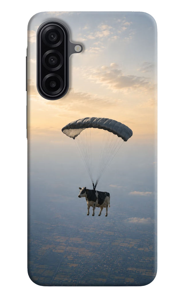 Skydiving Cow Samsung A17 5G Hard Case Back Cover by Casekaro