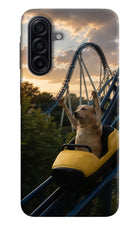 Rollercoaster Dog Samsung A17 5G Hard Case Back Cover by Casekaro