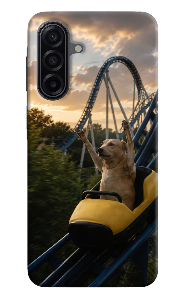 Rollercoaster Dog Samsung A17 5G Hard Case Back Cover by Casekaro