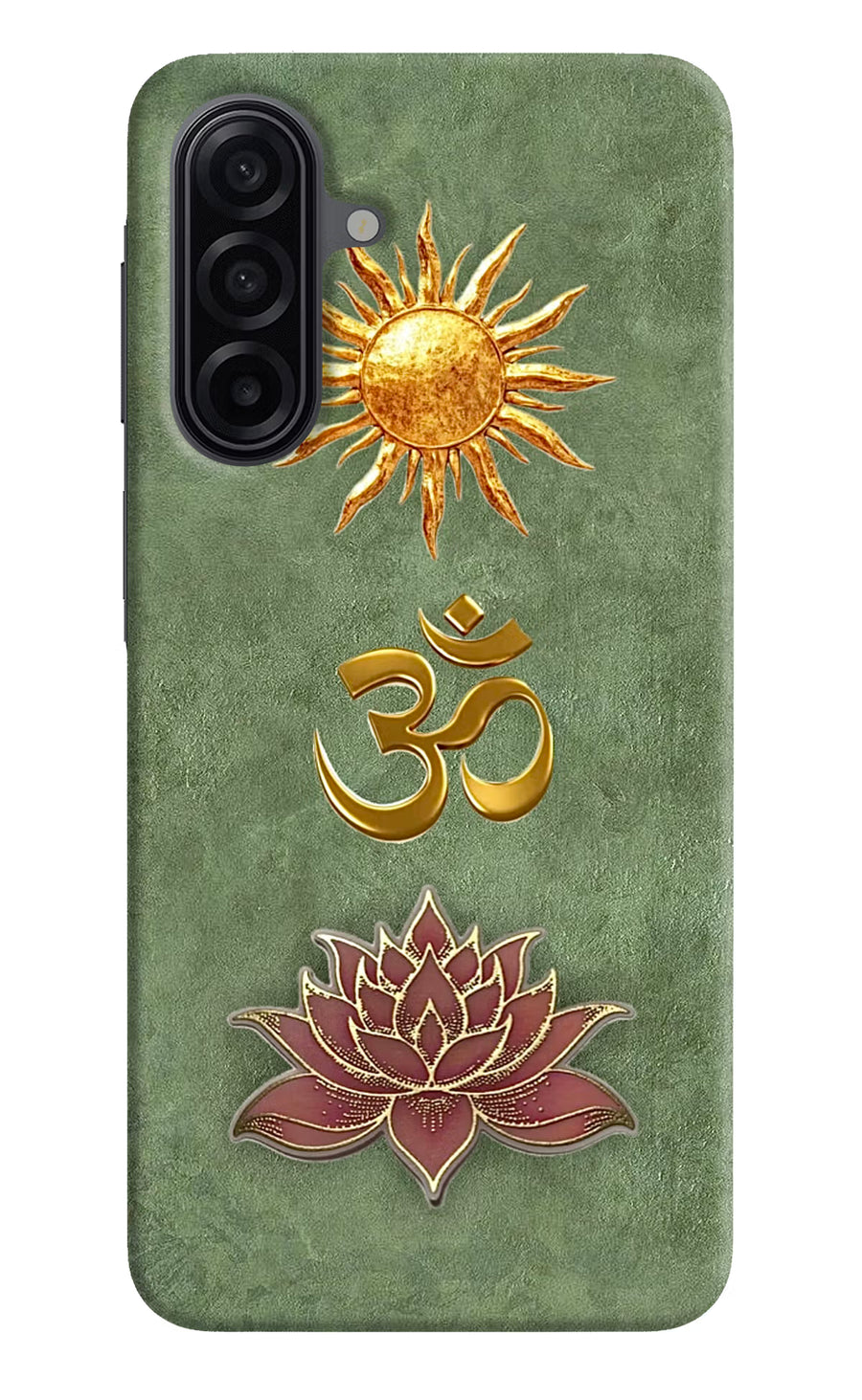 Om & Lotus Samsung A17 5G Back Cover, Hard case
