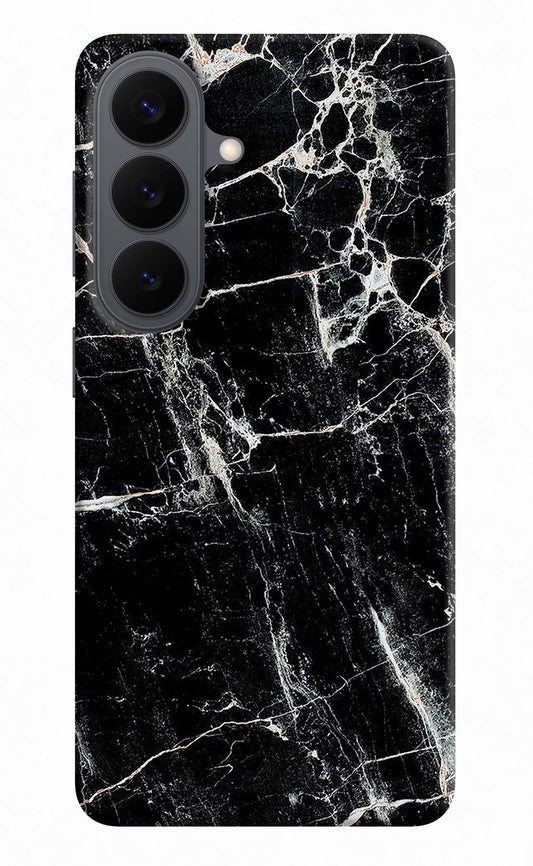Black Marble Texture Samsung S26 Back Cover