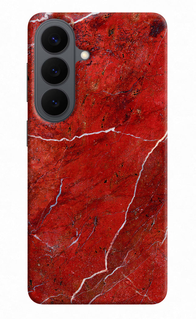 Red Marble Design Samsung S26 Back Cover