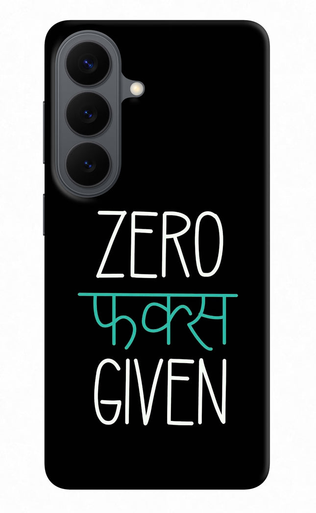 Zero Fucks Given Samsung S26 Hard Case Back Cover by Casekaro