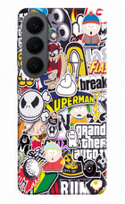 Sticker Bomb Samsung S26 Hard Case Back Cover by Casekaro