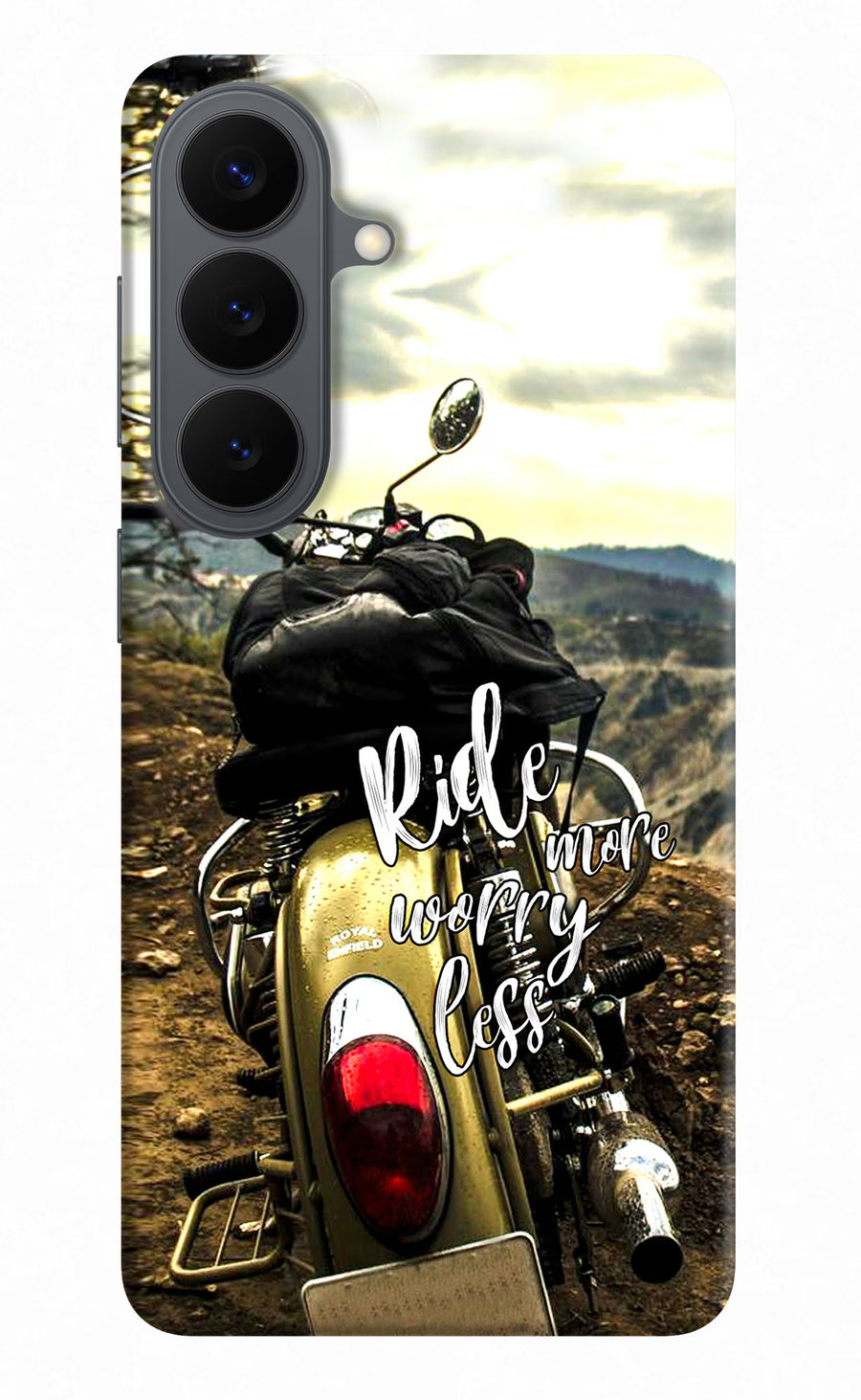 Ride More Worry Less Samsung S26 Back Cover, Hard case