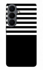Black and White Print Samsung S26 Hard Case Back Cover by Casekaro