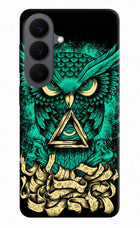 Green Owl Samsung S26 Hard Case Back Cover by Casekaro