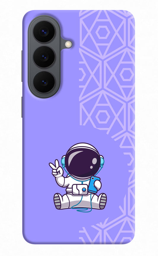 Cute Astronaut Chilling Samsung S26 Back Cover