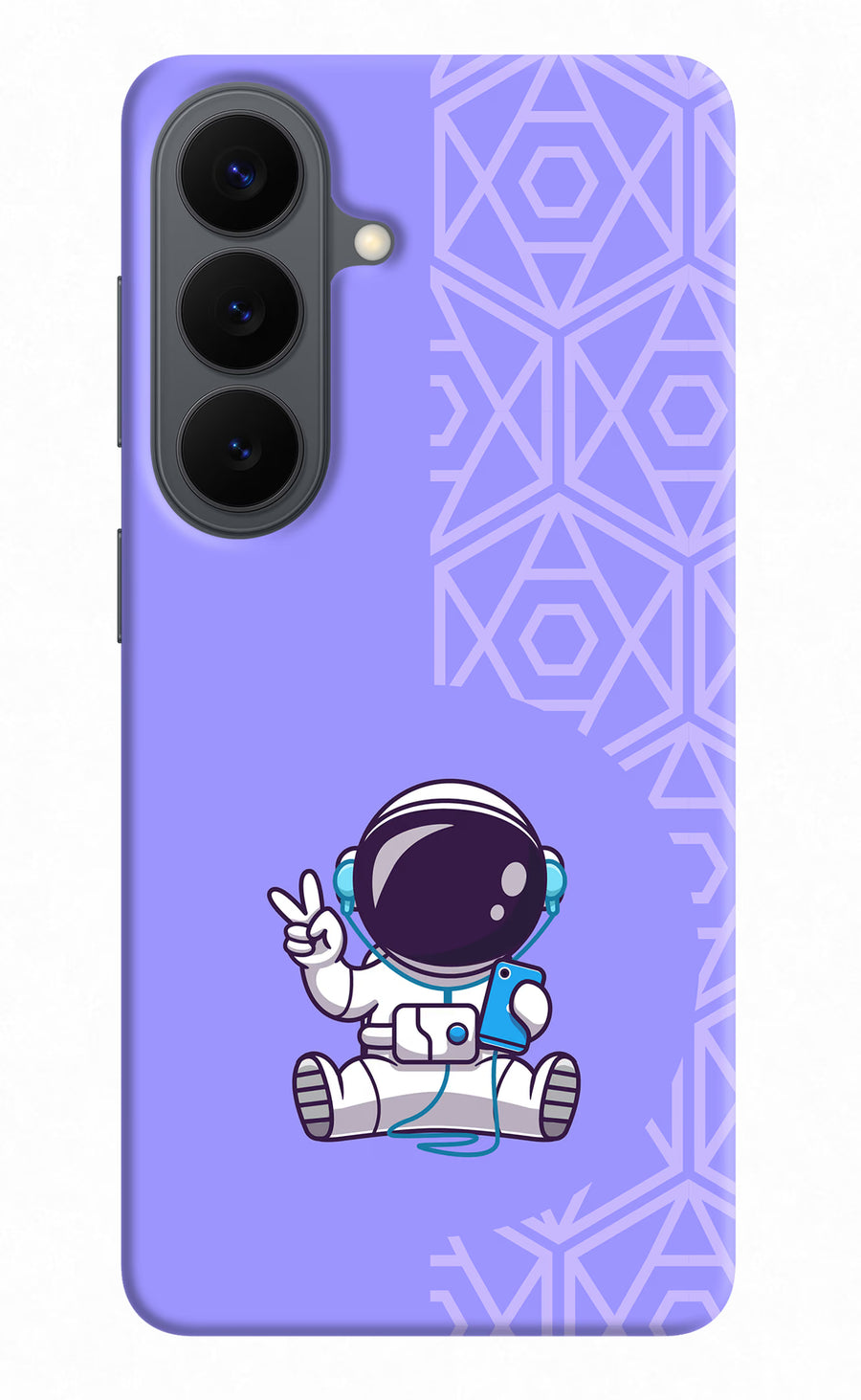Cute Astronaut Chilling Samsung S26 Back Cover, Hard case