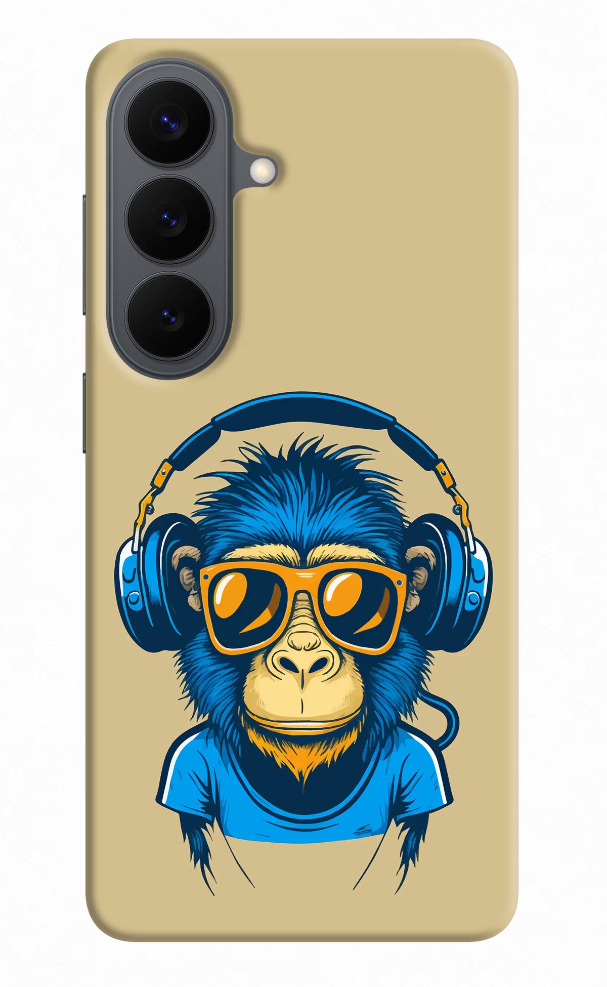Monkey Headphone Samsung S26 Back Cover