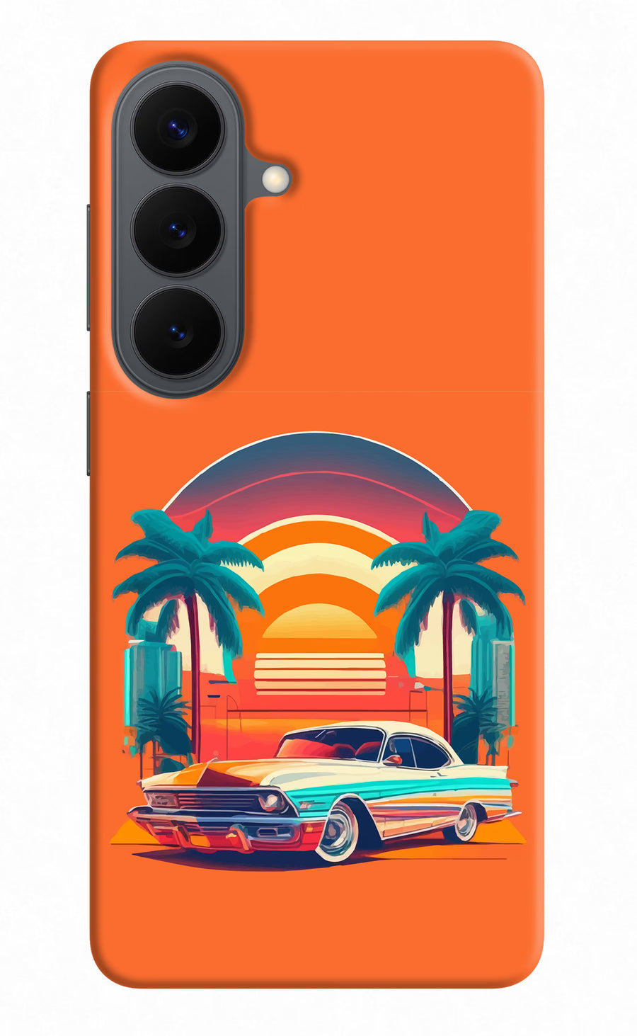 Palm Drive 80s Samsung S26 Back Cover, Hard case