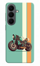 Striped Moto Drift Samsung S26 Hard Case Back Cover by Casekaro