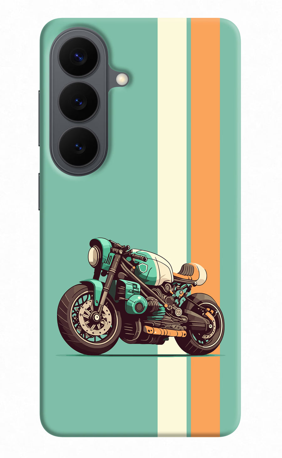 Striped Moto Drift Samsung S26 Back Cover, Hard case
