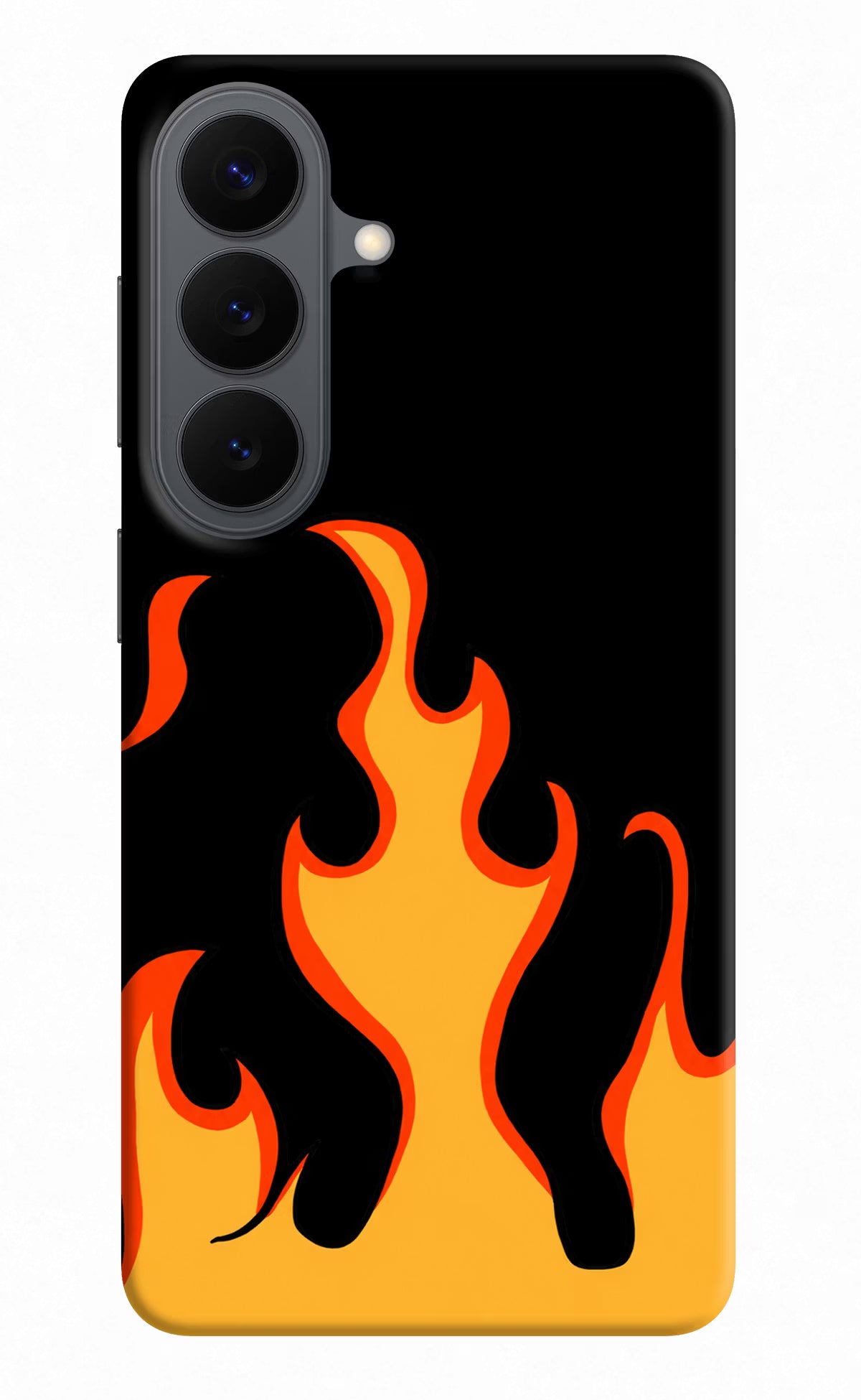 Fired Up – Black Samsung S26 Hard Case Back Cover by Casekaro