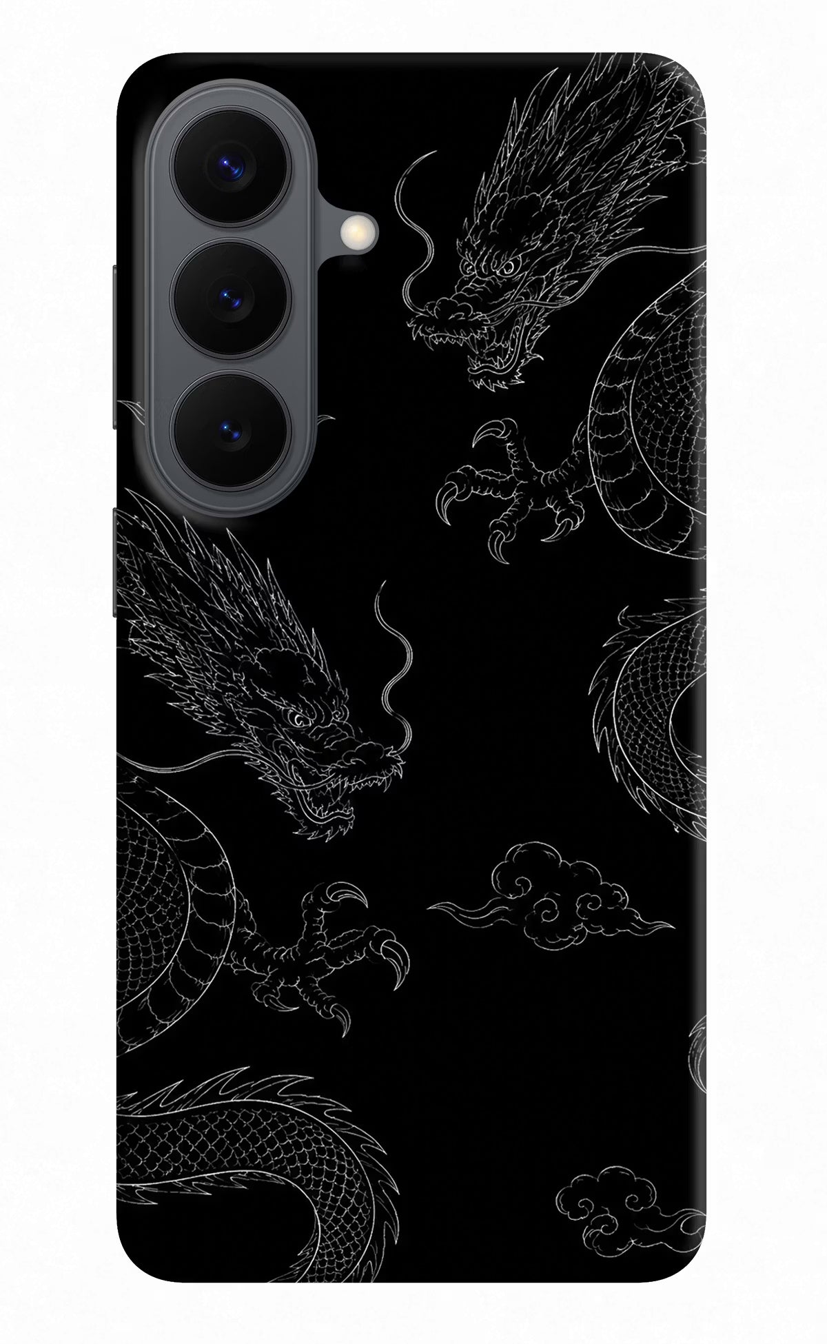 Twin Dragons Samsung S26 Hard Case Back Cover by Casekaro