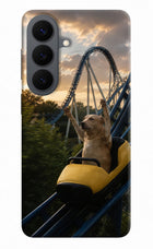 Rollercoaster Dog Samsung S26 Hard Case Back Cover by Casekaro