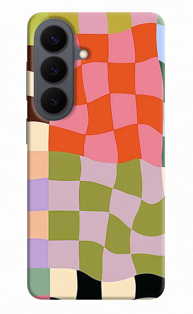 Wavy Grid Samsung S26 Hard Case Back Cover by Casekaro