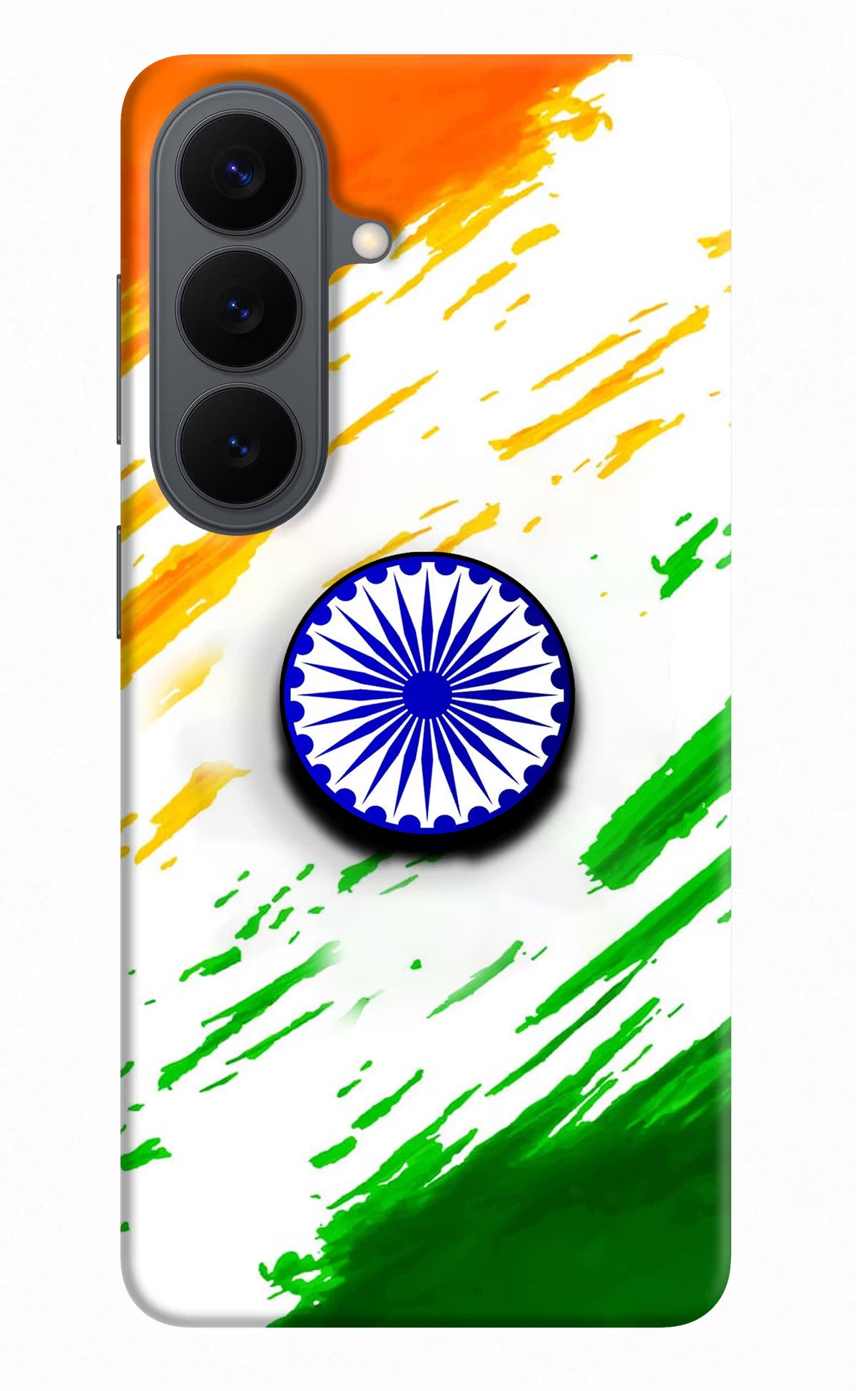 Indian Flag Ashoka Chakra Samsung S26 Pop Case