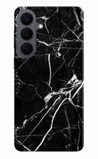 Black Marble Pattern Samsung S26 Plus Back Cover