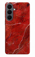 Red Marble Design Samsung S26 Plus Back Cover