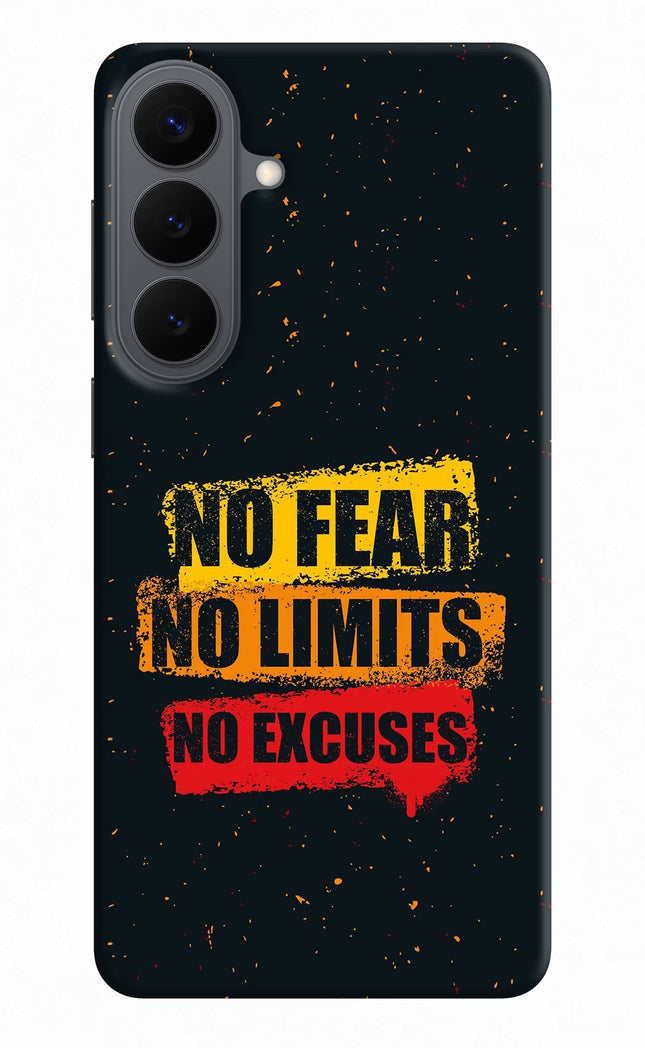 No Fear No Limits No Excuse Samsung S26 Plus Back Cover