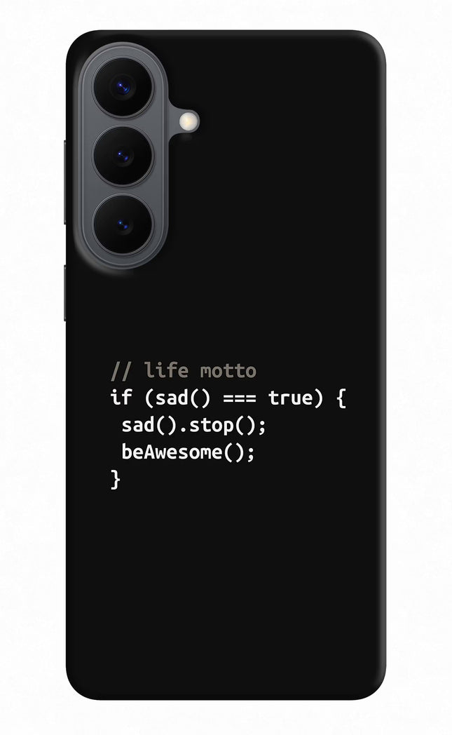 Life Motto Code Samsung S26 Plus Back Cover