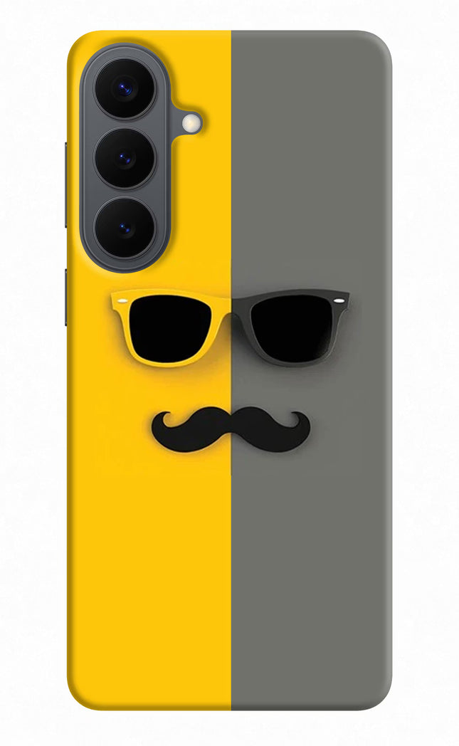 Sunglasses with Mustache Samsung S26 Plus Back Cover