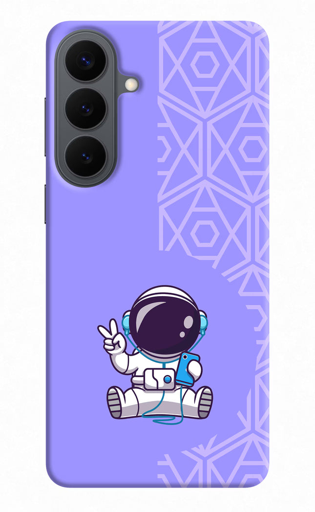 Cute Astronaut Chilling Samsung S26 Plus Back Cover