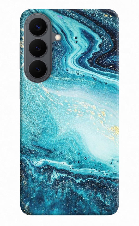 Blue Glitter Marble Samsung S26 Plus Back Cover