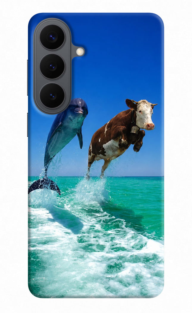 Dolphin vs Cow Samsung S26 Plus Hard Case Back Cover by Casekaro