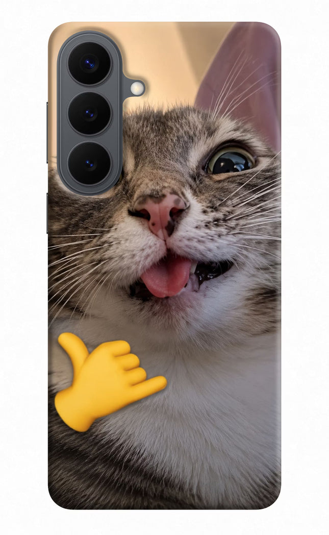 Silly Cat Call Samsung S26 Plus Hard Case Back Cover by Casekaro
