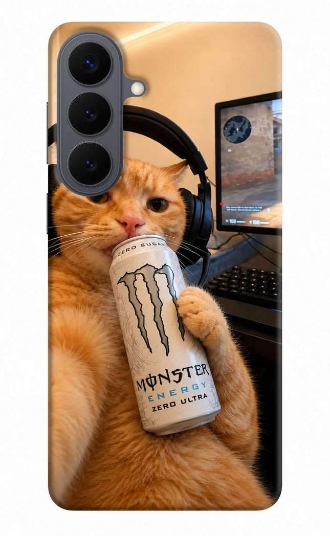 Gamer Cat Energy Samsung S26 Plus Hard Case Back Cover by Casekaro
