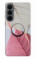 White Pink Leaf Samsung S26 Plus Pop Case