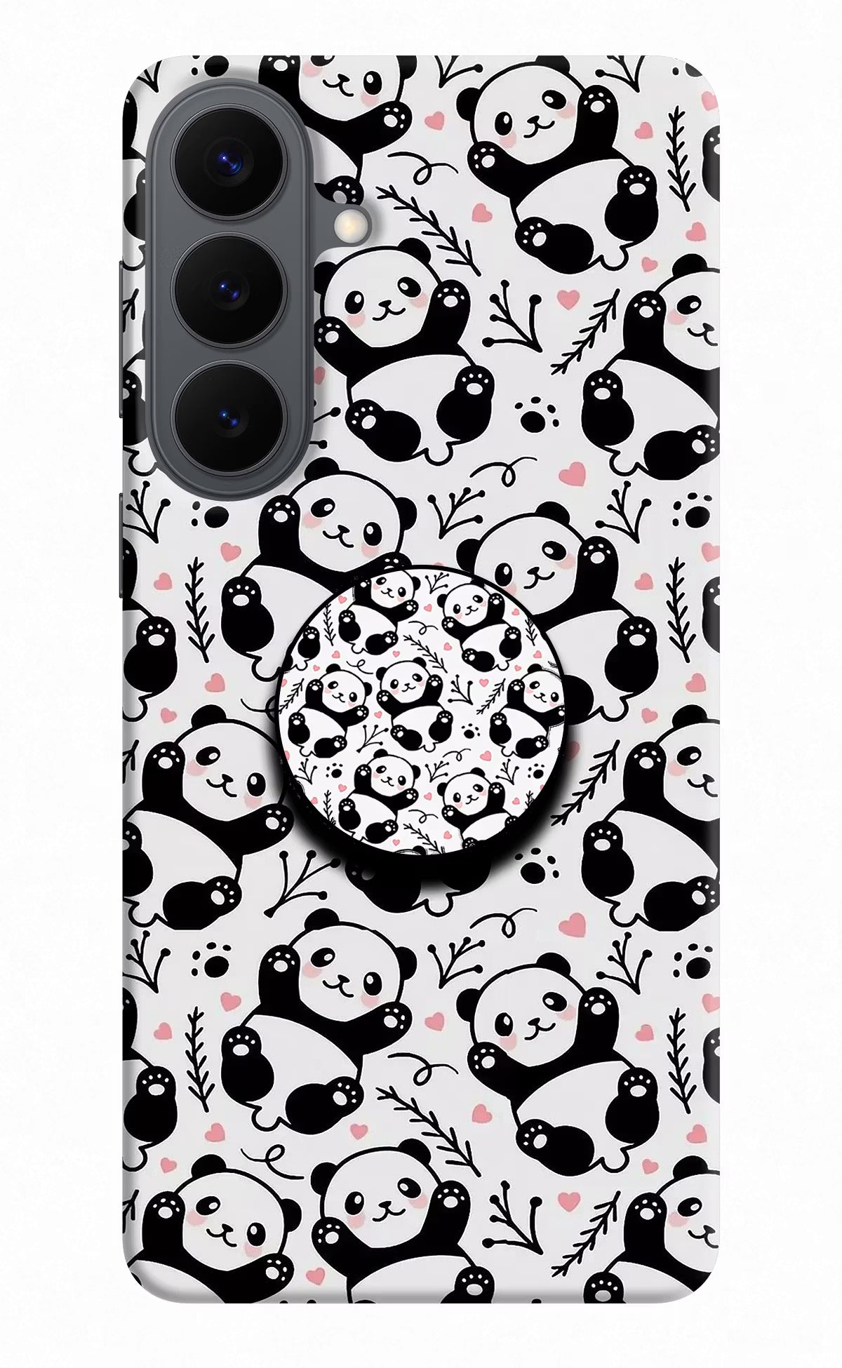 Cute Panda Samsung S26 Plus Pop Case