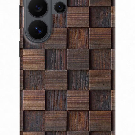 Wooden Cube Design Samsung S26 Ultra Back Cover