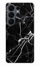 Black Marble Pattern Samsung S26 Ultra Back Cover
