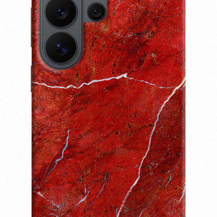 Red Marble Design Samsung S26 Ultra Back Cover