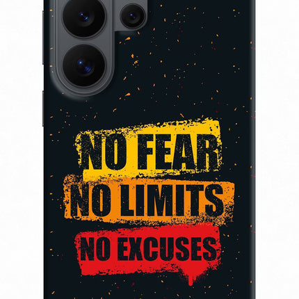 No Fear No Limits No Excuse Samsung S26 Ultra Back Cover