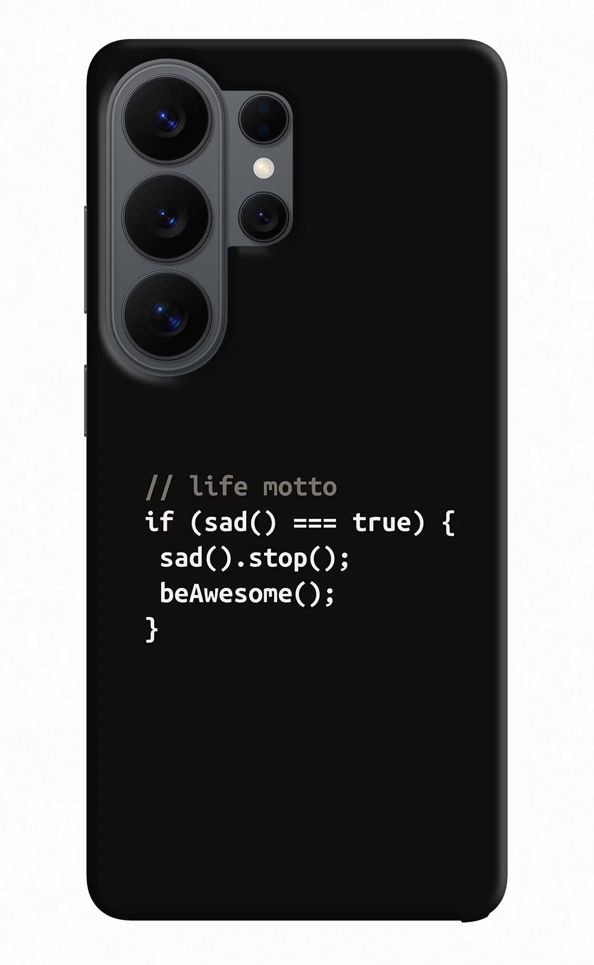 Life Motto Code Samsung S26 Ultra Back Cover