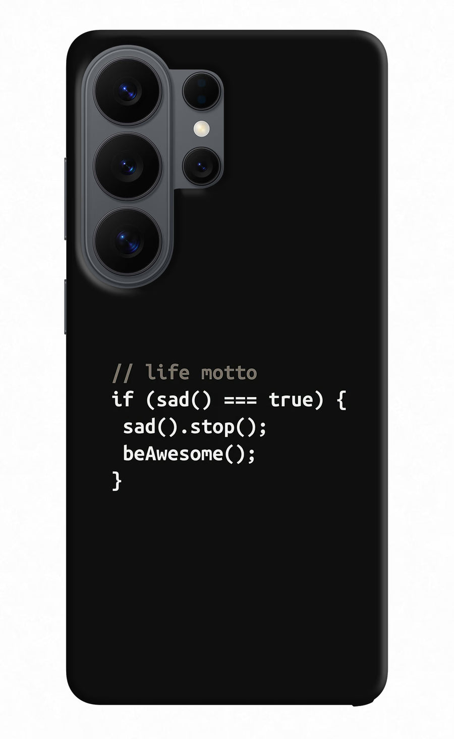Life Motto Code Samsung S26 Ultra Back Cover, Hard case