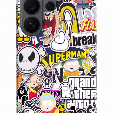 Sticker Bomb Samsung S26 Ultra Back Cover