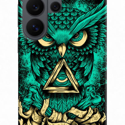 Green Owl Samsung S26 Ultra Back Cover