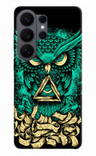 Green Owl Samsung S26 Ultra Back Cover
